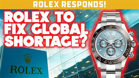 rolex shortage 2022.